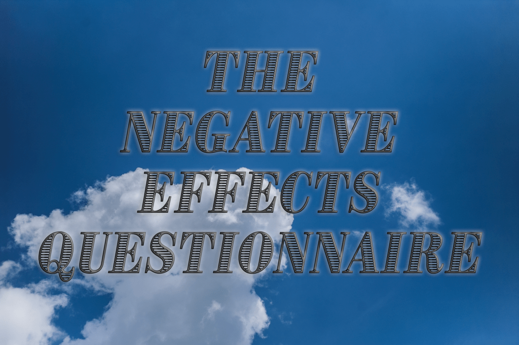 The Negative Effects Questionnaire - a new scale for monitoring and ...
